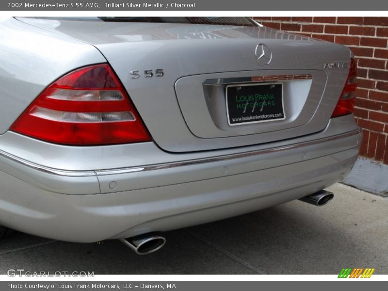 Brilliant Silver Metallic / Charcoal 2002 Mercedes-Benz S 55 AMG