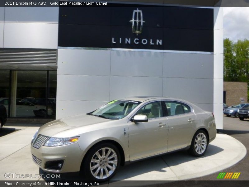 Gold Leaf Metallic / Light Camel 2011 Lincoln MKS AWD