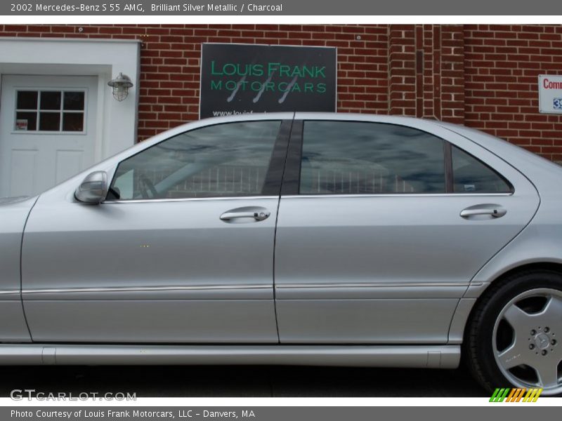Brilliant Silver Metallic / Charcoal 2002 Mercedes-Benz S 55 AMG