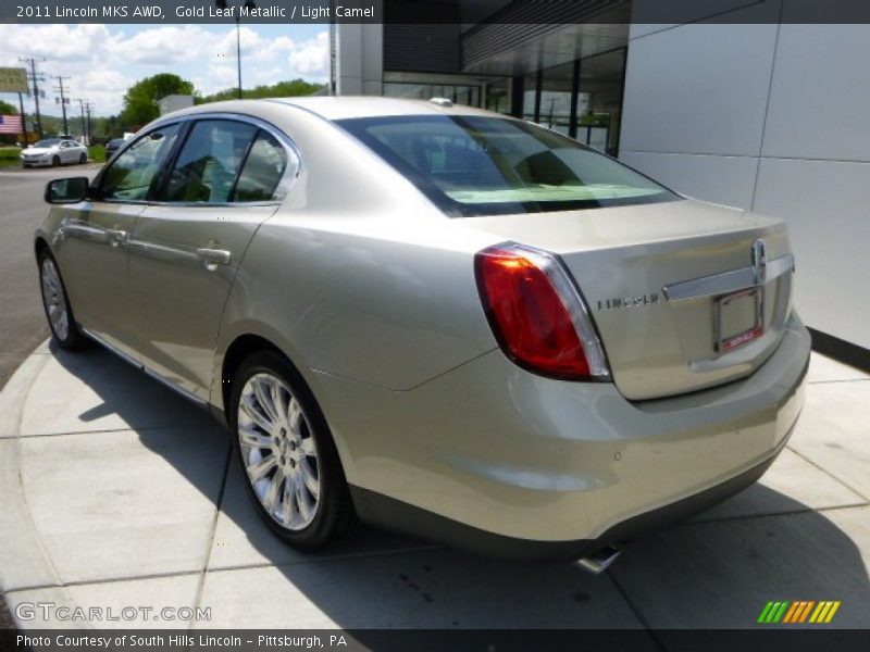 Gold Leaf Metallic / Light Camel 2011 Lincoln MKS AWD