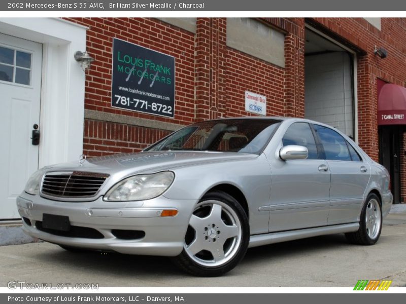 Brilliant Silver Metallic / Charcoal 2002 Mercedes-Benz S 55 AMG