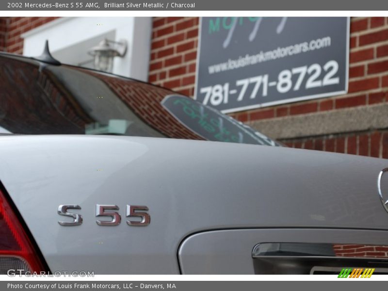 Brilliant Silver Metallic / Charcoal 2002 Mercedes-Benz S 55 AMG