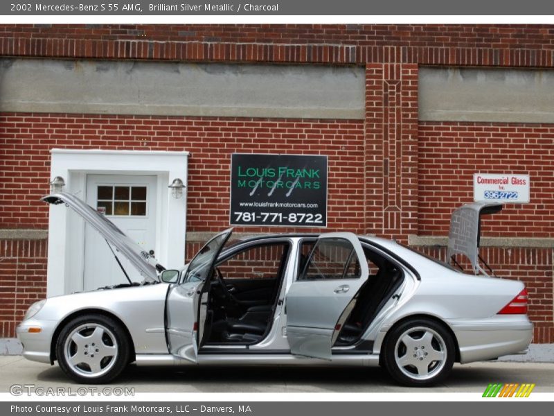 Brilliant Silver Metallic / Charcoal 2002 Mercedes-Benz S 55 AMG