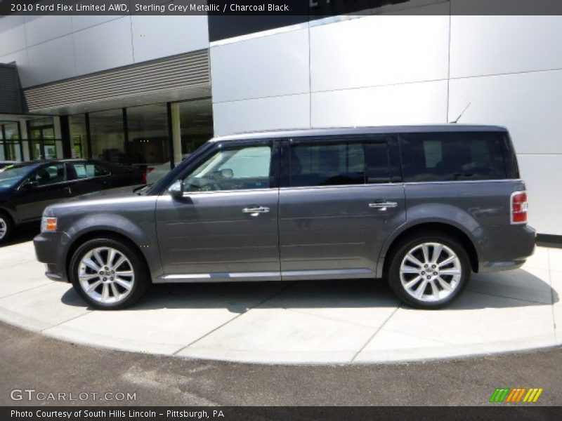 Sterling Grey Metallic / Charcoal Black 2010 Ford Flex Limited AWD
