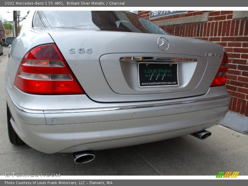 Brilliant Silver Metallic / Charcoal 2002 Mercedes-Benz S 55 AMG