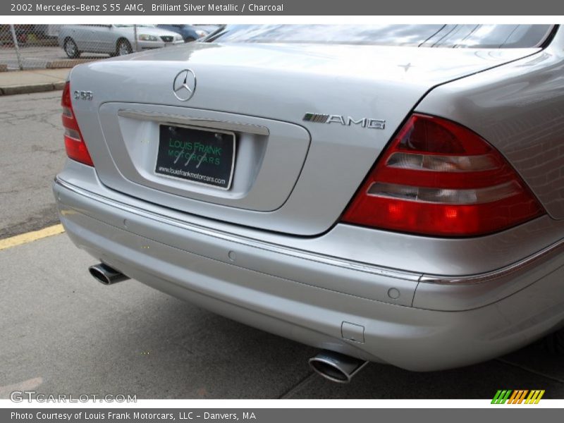 Brilliant Silver Metallic / Charcoal 2002 Mercedes-Benz S 55 AMG