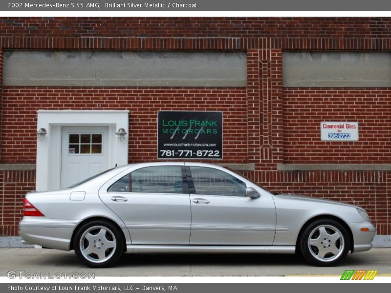 Brilliant Silver Metallic / Charcoal 2002 Mercedes-Benz S 55 AMG