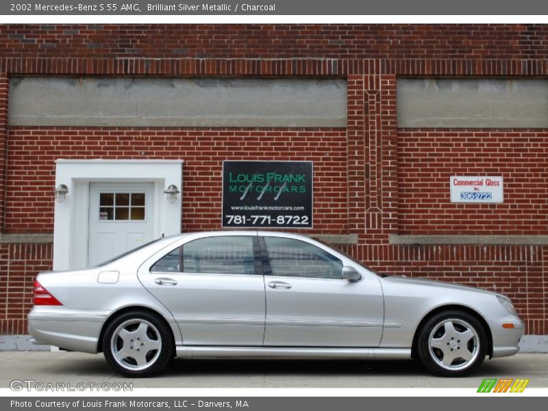 Brilliant Silver Metallic / Charcoal 2002 Mercedes-Benz S 55 AMG