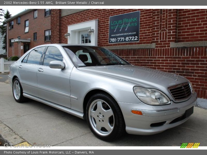 Brilliant Silver Metallic / Charcoal 2002 Mercedes-Benz S 55 AMG