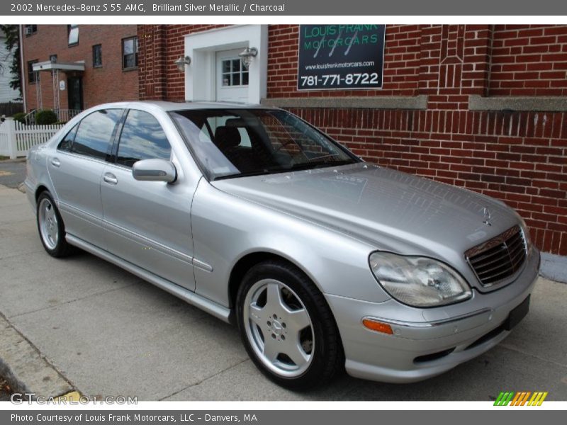Brilliant Silver Metallic / Charcoal 2002 Mercedes-Benz S 55 AMG
