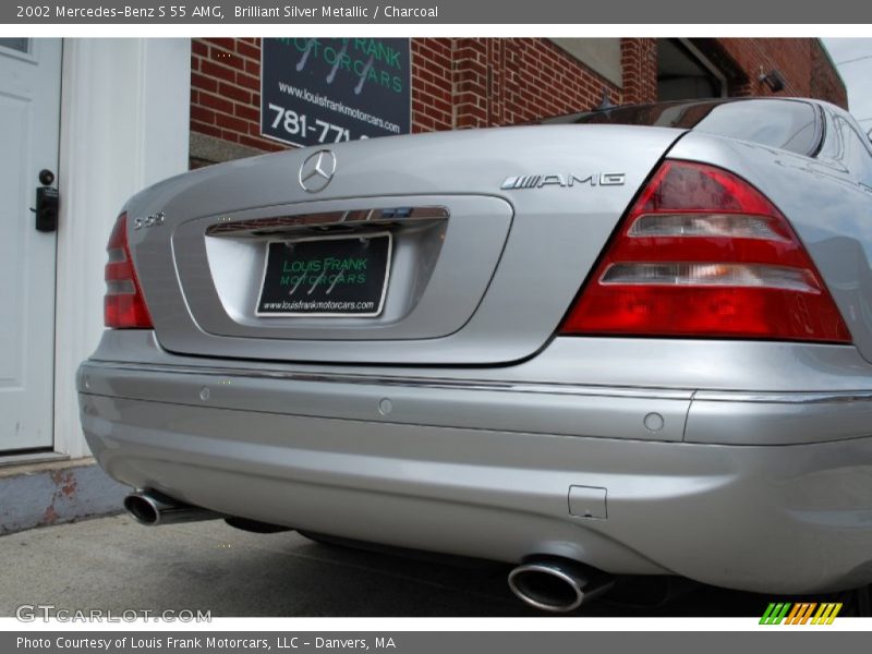 Brilliant Silver Metallic / Charcoal 2002 Mercedes-Benz S 55 AMG