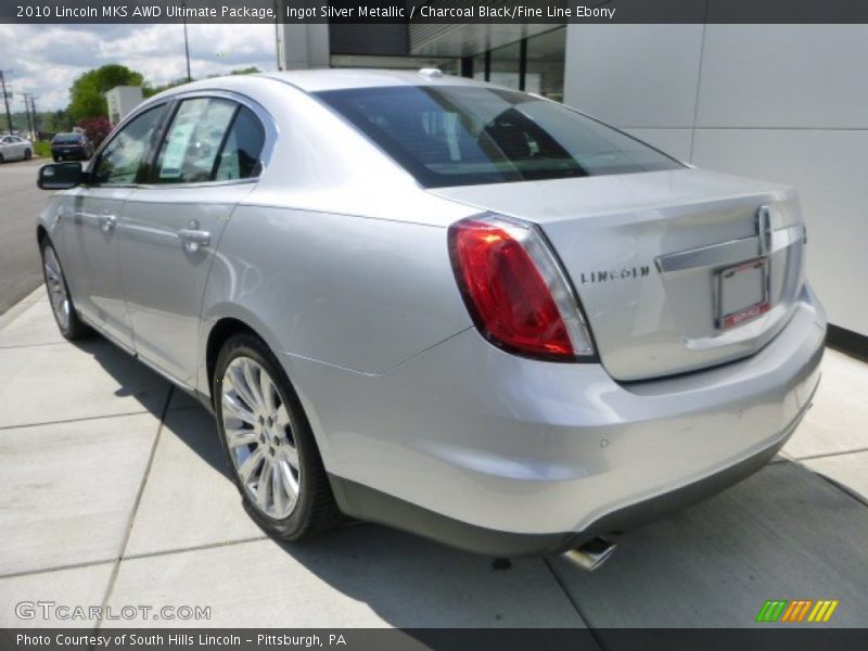 Ingot Silver Metallic / Charcoal Black/Fine Line Ebony 2010 Lincoln MKS AWD Ultimate Package
