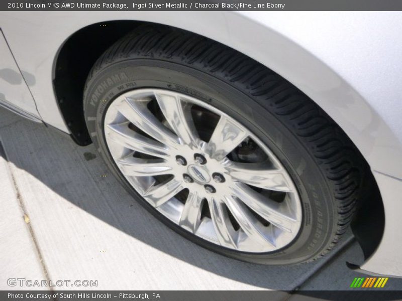 Ingot Silver Metallic / Charcoal Black/Fine Line Ebony 2010 Lincoln MKS AWD Ultimate Package