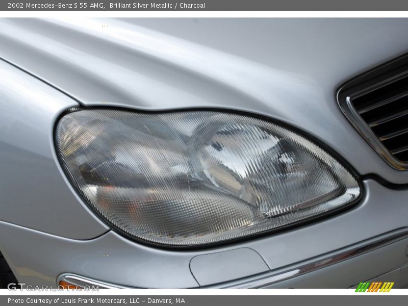 Brilliant Silver Metallic / Charcoal 2002 Mercedes-Benz S 55 AMG