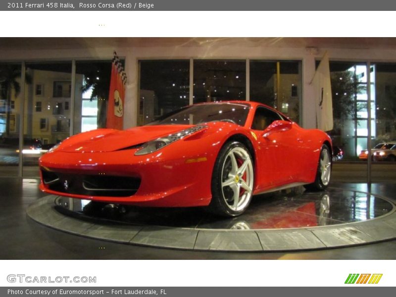 Rosso Corsa (Red) / Beige 2011 Ferrari 458 Italia