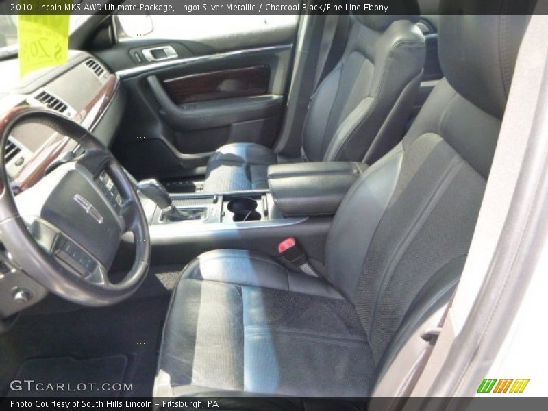 Ingot Silver Metallic / Charcoal Black/Fine Line Ebony 2010 Lincoln MKS AWD Ultimate Package