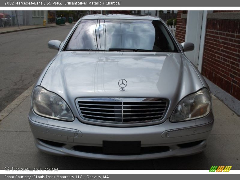 Brilliant Silver Metallic / Charcoal 2002 Mercedes-Benz S 55 AMG