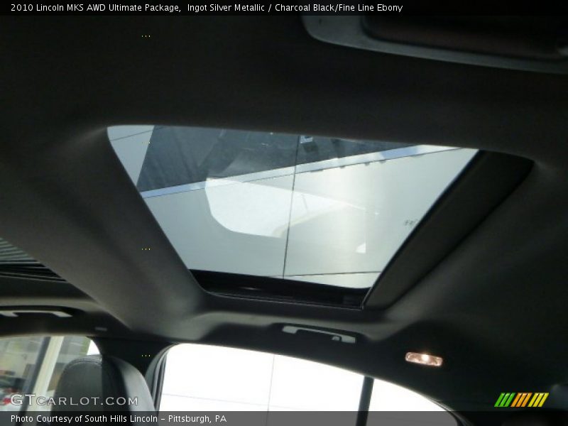 Ingot Silver Metallic / Charcoal Black/Fine Line Ebony 2010 Lincoln MKS AWD Ultimate Package