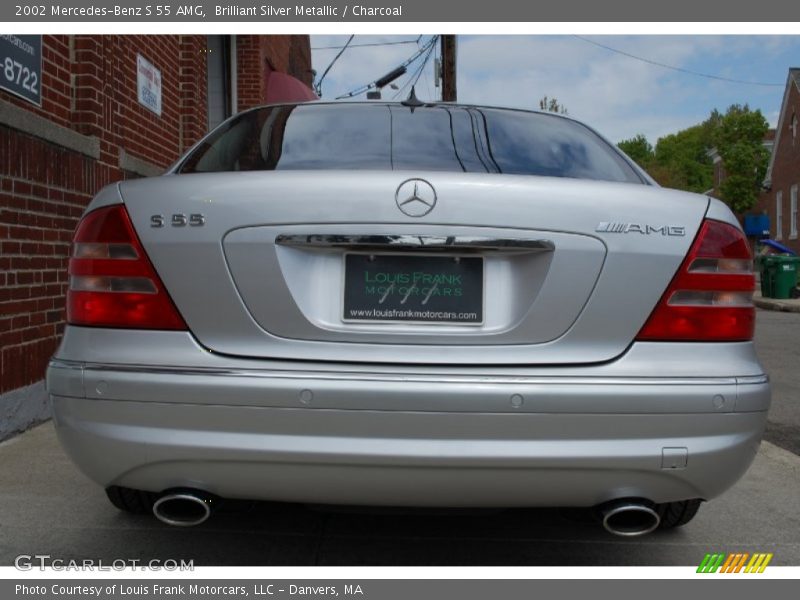 Brilliant Silver Metallic / Charcoal 2002 Mercedes-Benz S 55 AMG