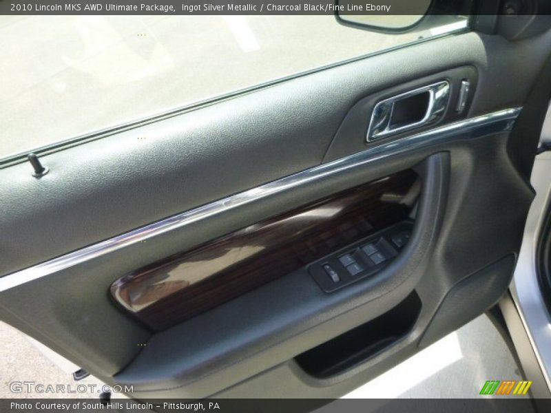 Ingot Silver Metallic / Charcoal Black/Fine Line Ebony 2010 Lincoln MKS AWD Ultimate Package