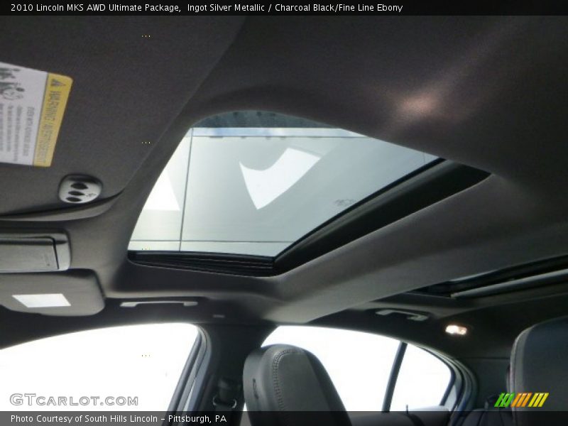 Ingot Silver Metallic / Charcoal Black/Fine Line Ebony 2010 Lincoln MKS AWD Ultimate Package