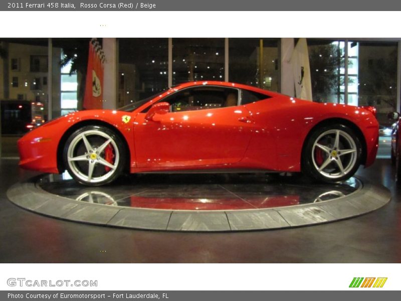 Rosso Corsa (Red) / Beige 2011 Ferrari 458 Italia