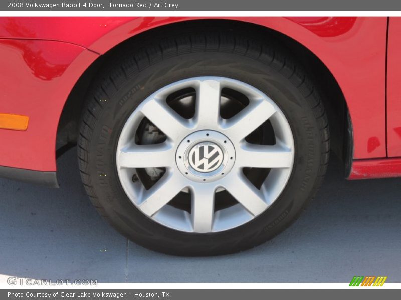 Tornado Red / Art Grey 2008 Volkswagen Rabbit 4 Door