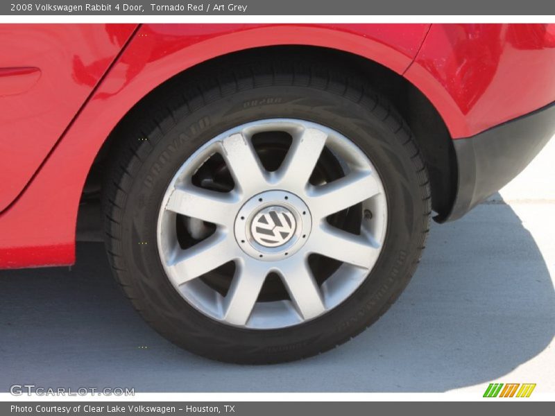 Tornado Red / Art Grey 2008 Volkswagen Rabbit 4 Door