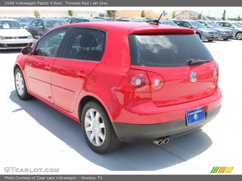 Tornado Red / Art Grey 2008 Volkswagen Rabbit 4 Door