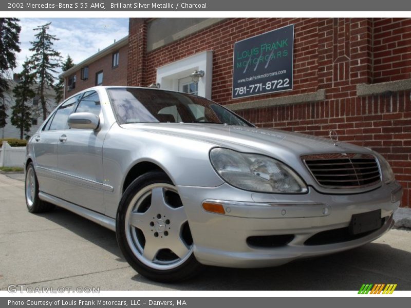 Brilliant Silver Metallic / Charcoal 2002 Mercedes-Benz S 55 AMG