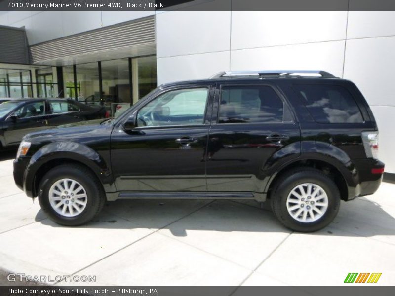 Black / Black 2010 Mercury Mariner V6 Premier 4WD