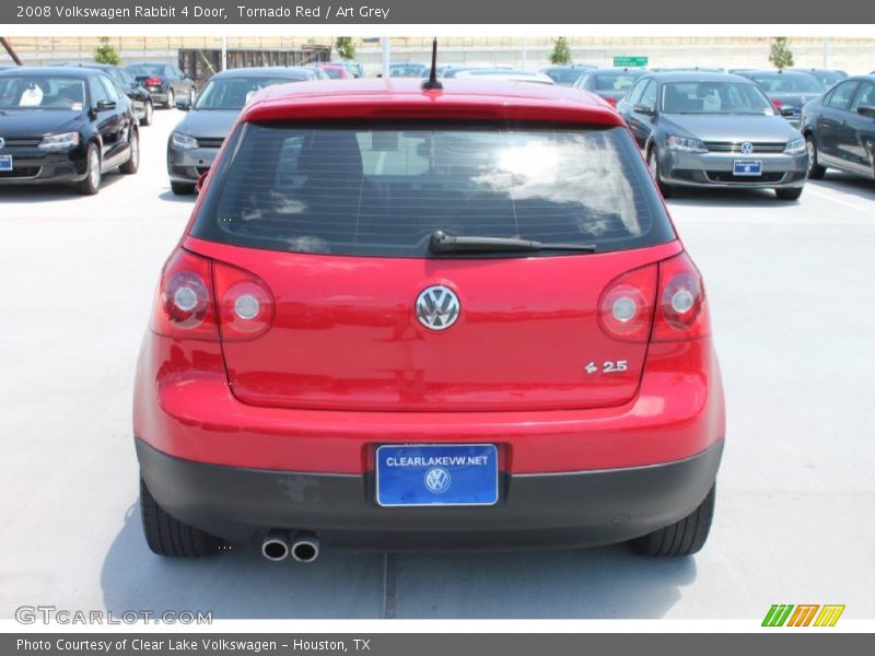 Tornado Red / Art Grey 2008 Volkswagen Rabbit 4 Door
