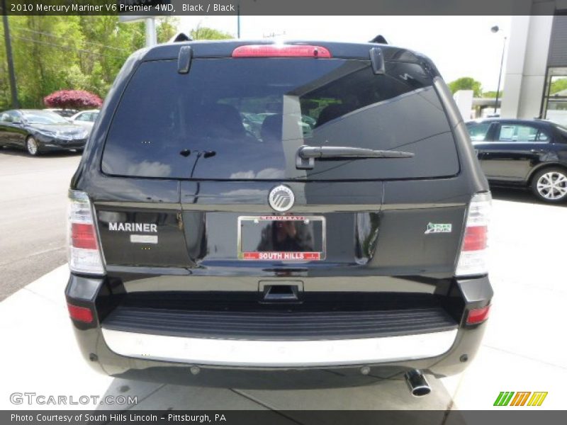 Black / Black 2010 Mercury Mariner V6 Premier 4WD