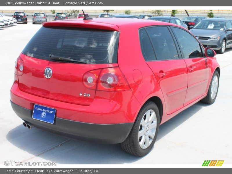 Tornado Red / Art Grey 2008 Volkswagen Rabbit 4 Door