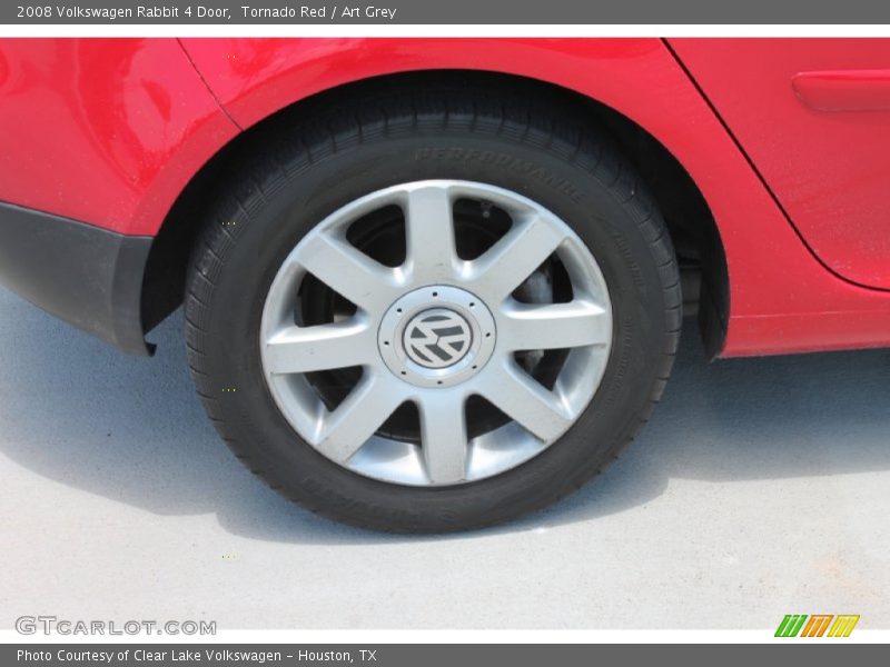 Tornado Red / Art Grey 2008 Volkswagen Rabbit 4 Door