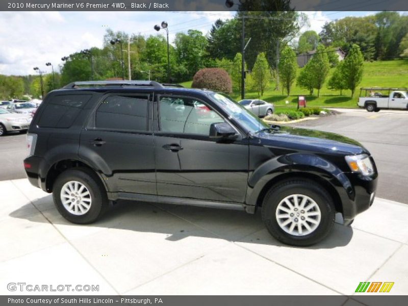 Black / Black 2010 Mercury Mariner V6 Premier 4WD