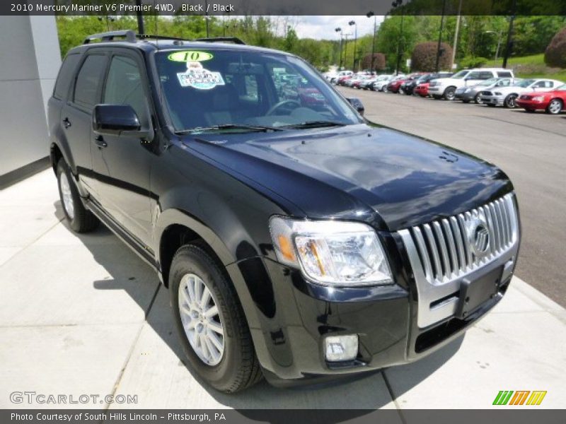 Black / Black 2010 Mercury Mariner V6 Premier 4WD