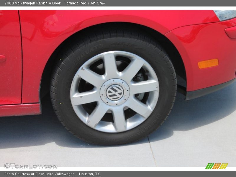 Tornado Red / Art Grey 2008 Volkswagen Rabbit 4 Door