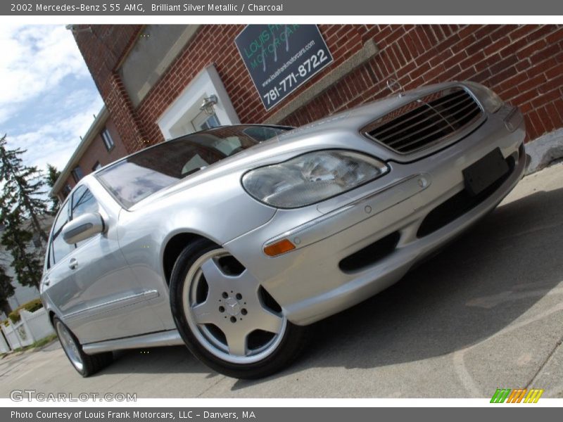 Brilliant Silver Metallic / Charcoal 2002 Mercedes-Benz S 55 AMG