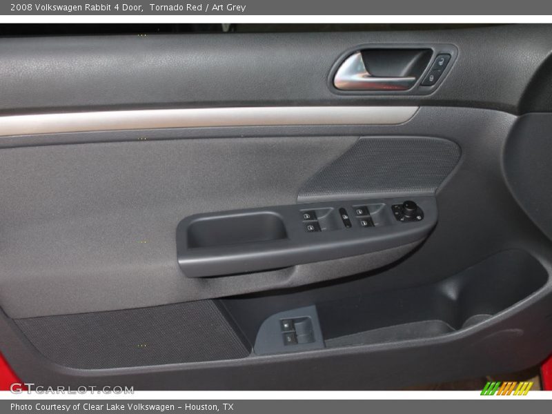 Tornado Red / Art Grey 2008 Volkswagen Rabbit 4 Door