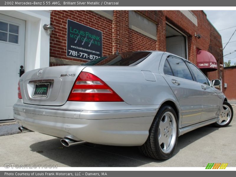 Brilliant Silver Metallic / Charcoal 2002 Mercedes-Benz S 55 AMG