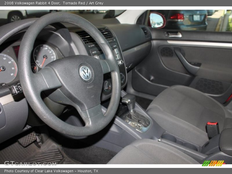 Tornado Red / Art Grey 2008 Volkswagen Rabbit 4 Door
