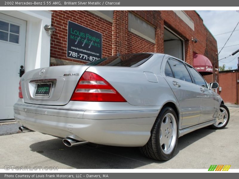 Brilliant Silver Metallic / Charcoal 2002 Mercedes-Benz S 55 AMG