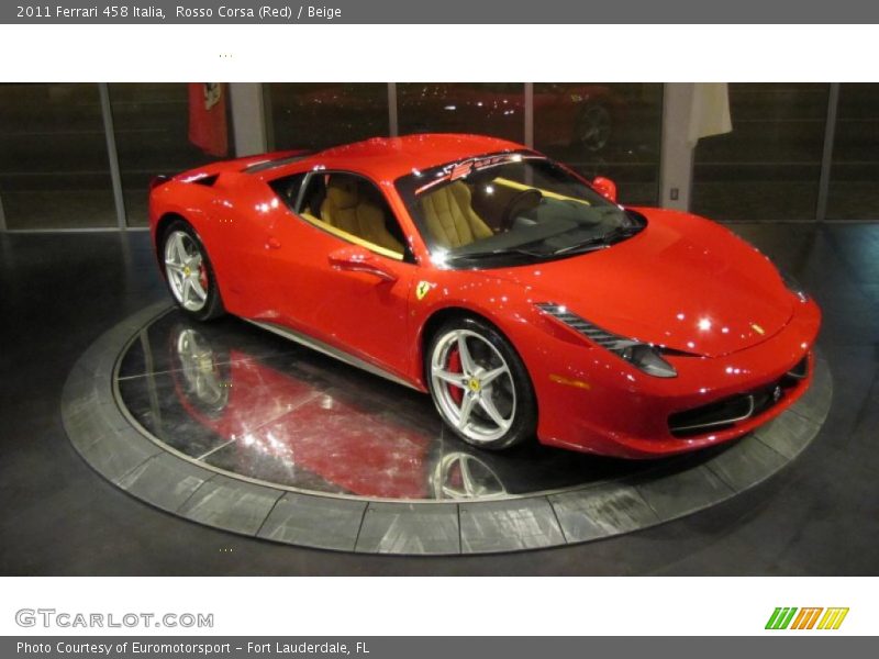 Rosso Corsa (Red) / Beige 2011 Ferrari 458 Italia