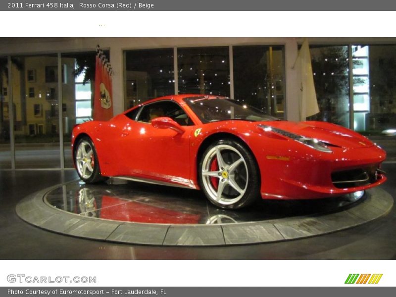Rosso Corsa (Red) / Beige 2011 Ferrari 458 Italia