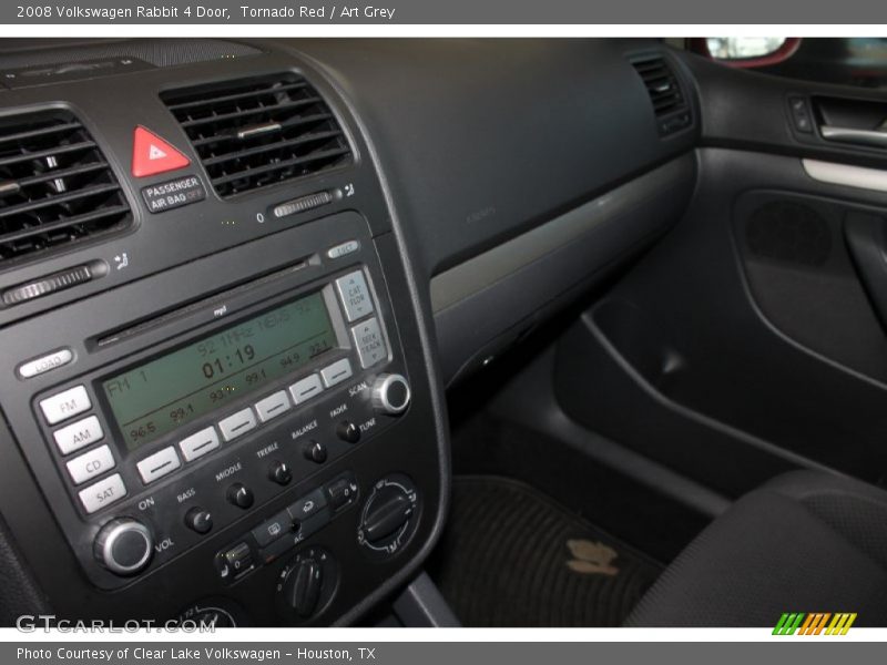 Tornado Red / Art Grey 2008 Volkswagen Rabbit 4 Door