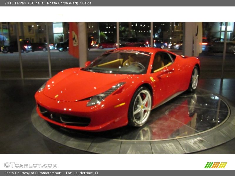 Rosso Corsa (Red) / Beige 2011 Ferrari 458 Italia