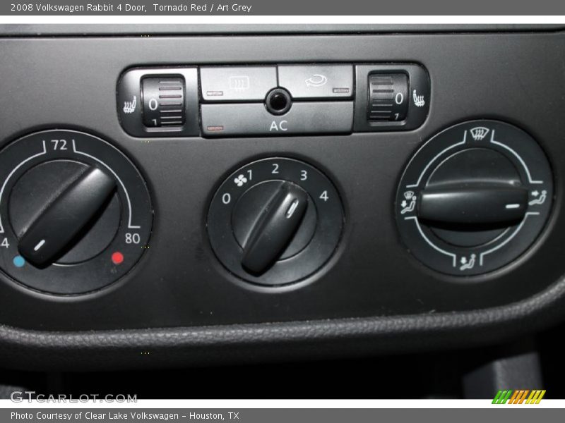 Tornado Red / Art Grey 2008 Volkswagen Rabbit 4 Door