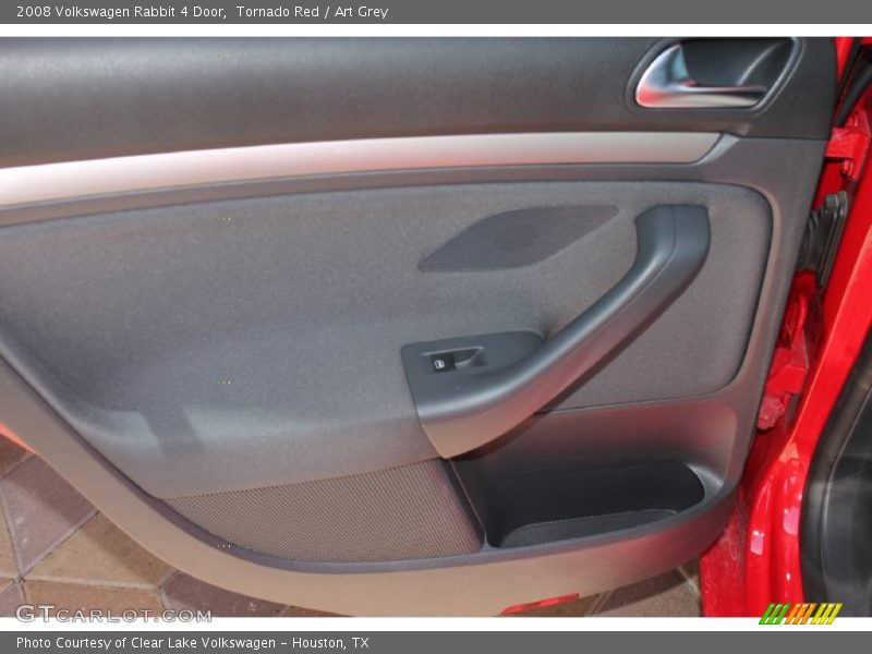 Tornado Red / Art Grey 2008 Volkswagen Rabbit 4 Door
