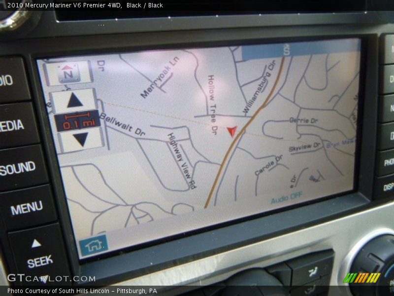 Black / Black 2010 Mercury Mariner V6 Premier 4WD
